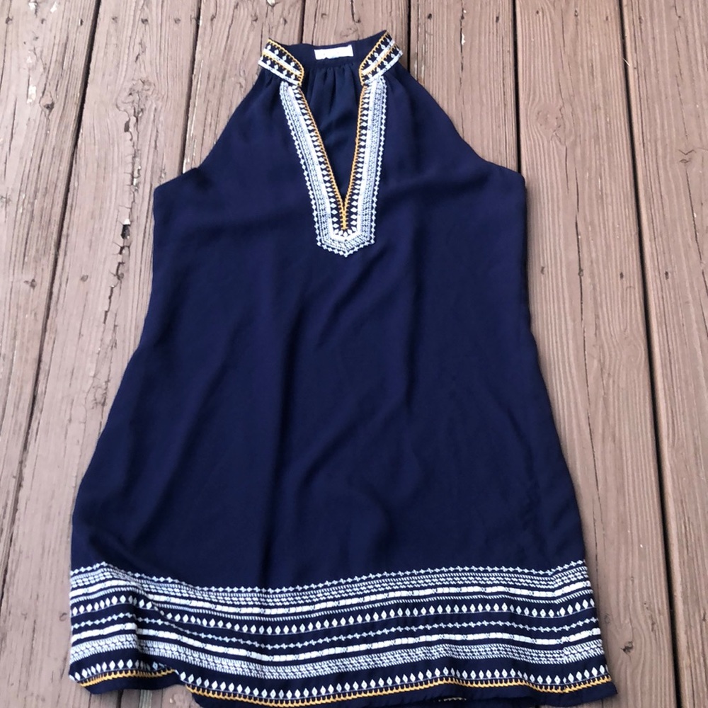 THML blue boho dress